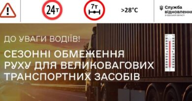 ДО УВАГИ ВОДІЇВ! ВВОДЯТЬСЯ СЕЗОННІ ОБМЕЖЕННЯ РУХУ ДЛЯ ВЕЛИКОВАНТАЖНИХ ТРАНСПОРТНИХ ЗАСОБІВ